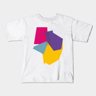 Geometric abstract pop colors dot Kids T-Shirt